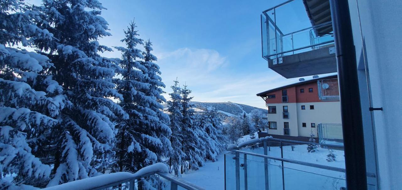 Apartman Nerudovka D 104, Finska Sauna, Garazove Stani Loučná pod Klínovcem Buitenkant foto